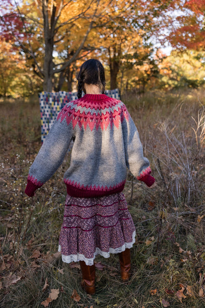 Mulberry Wine Icelandic Pullover