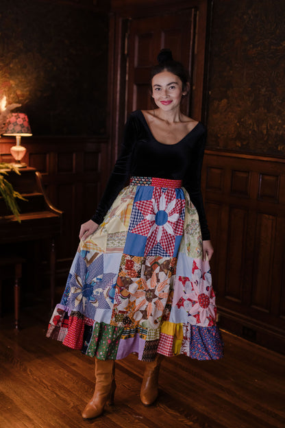 THE PATCHWORK PLOUGH SKIRT