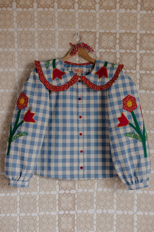 The Tillie Work Shirt | Blue Check