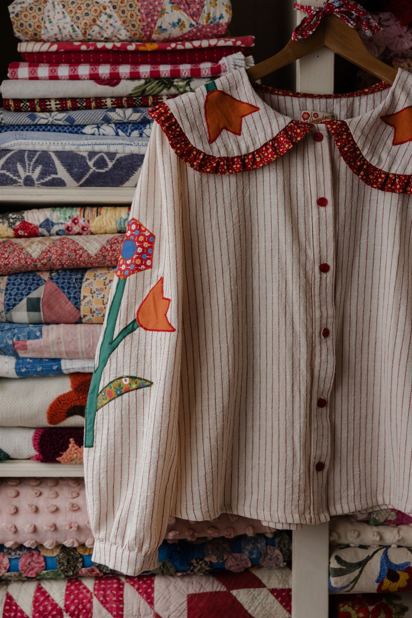 The Tillie Work Shirt | Red Stripe