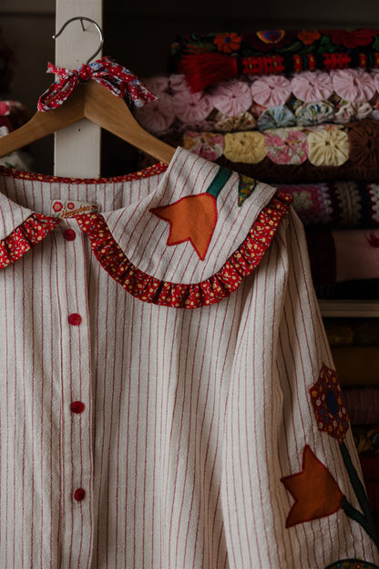 The Tillie Work Shirt | Red Stripe