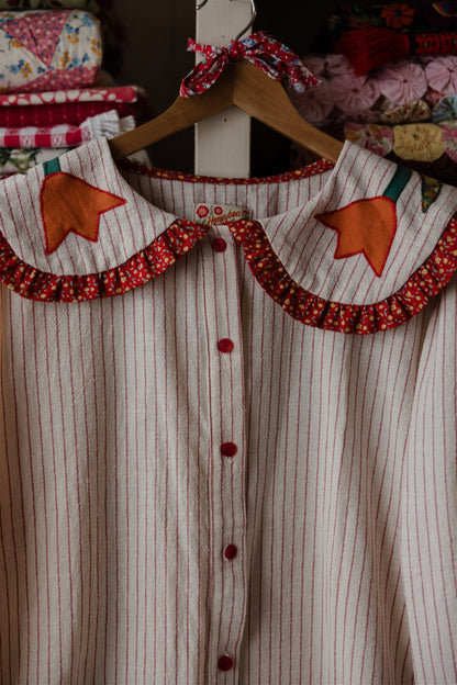 The Tillie Work Shirt | Red Stripe