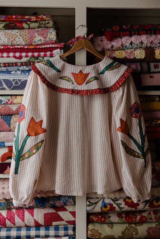 The Tillie Work Shirt | Red Stripe