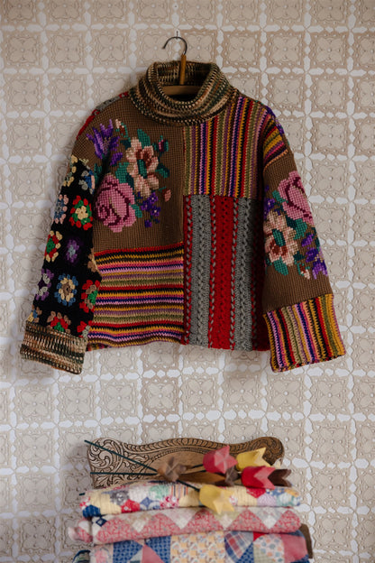 The Patchwork Pullover | Short 3/8