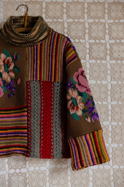 The Patchwork Pullover | Short 3/8