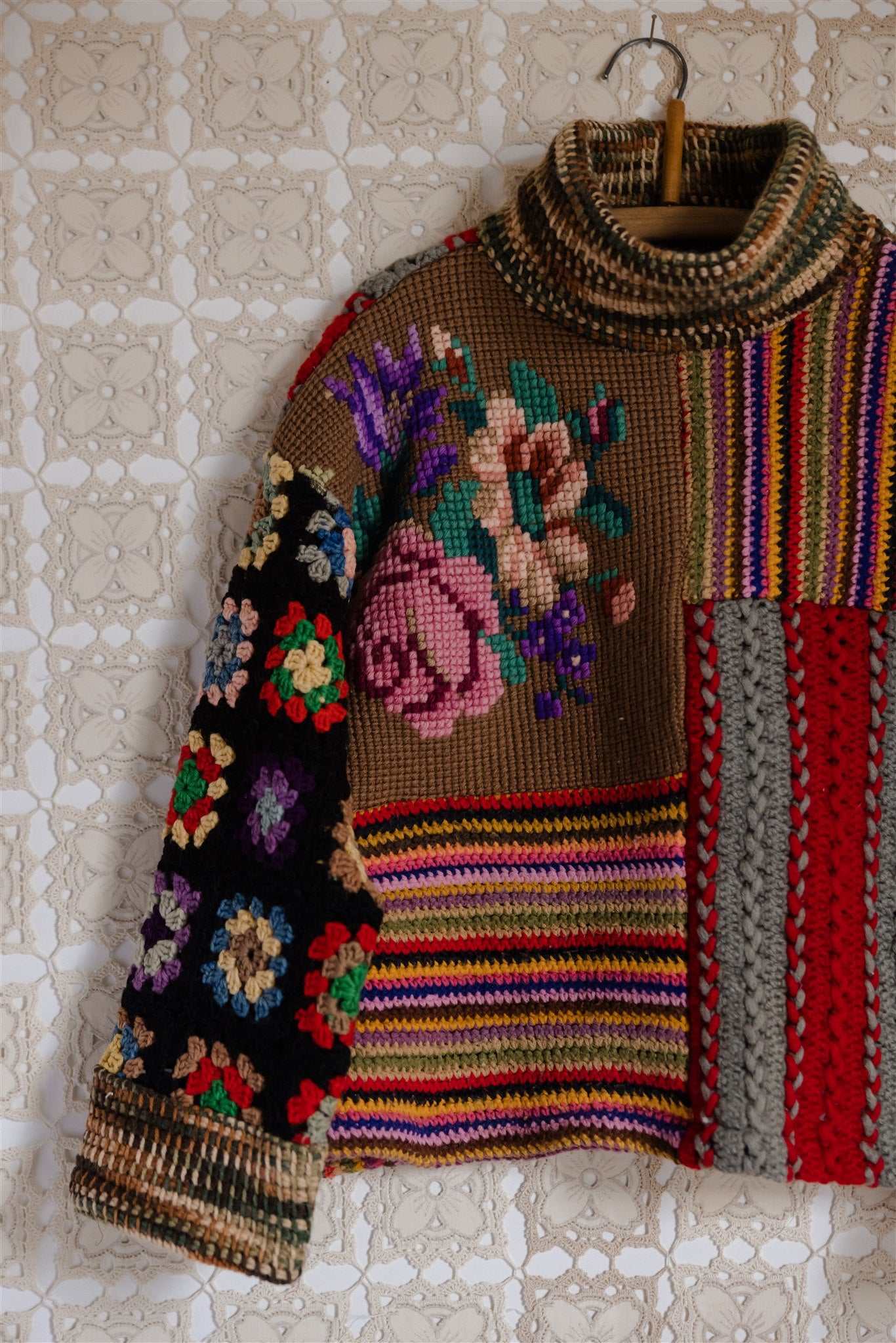 The Patchwork Pullover | Short 3/8