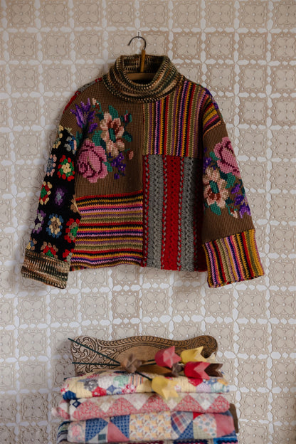 The Patchwork Pullover | Short 3/8