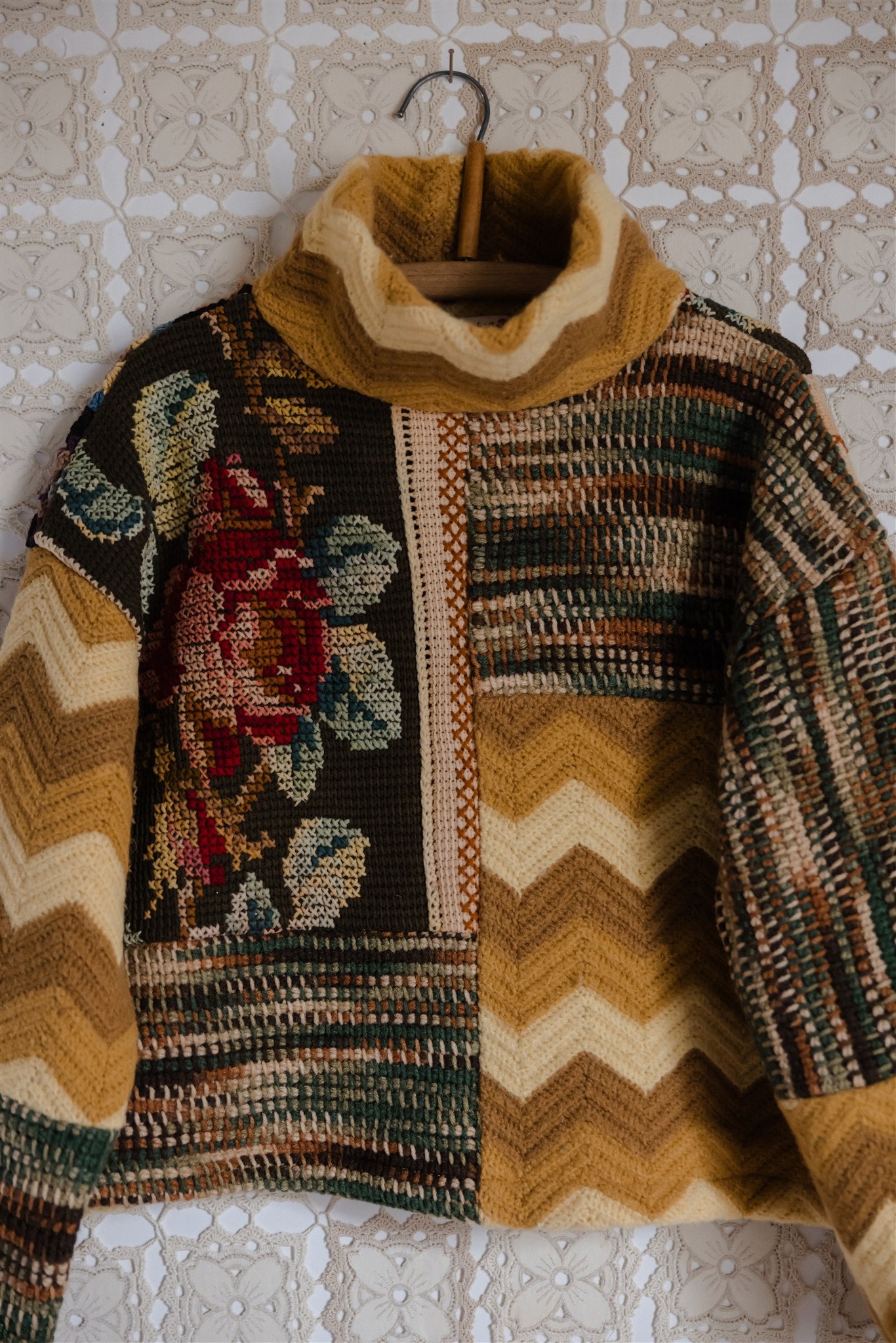 The Patchwork Pullover | Short 5/8