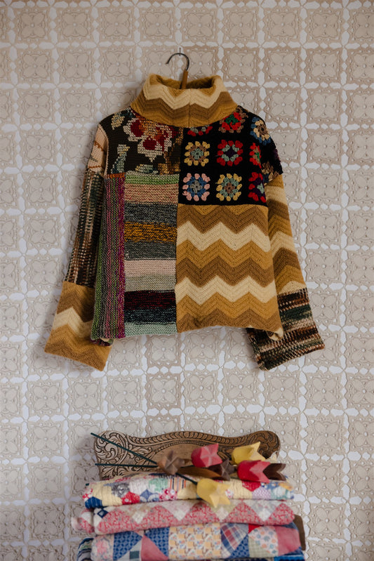 The Patchwork Pullover | Short 5/8