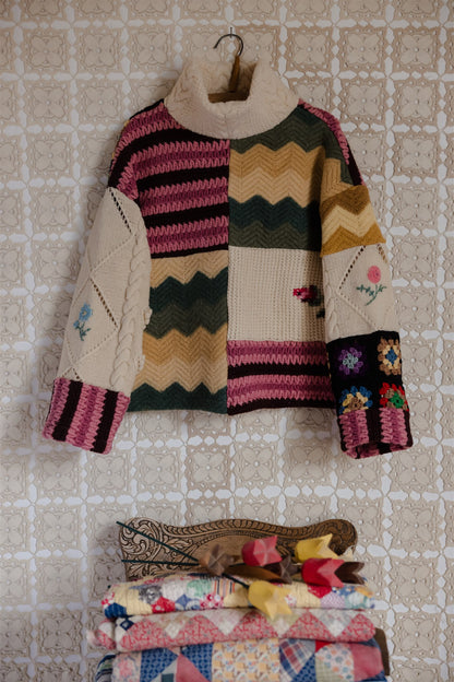 The Patchwork Pullover | Short 6/8