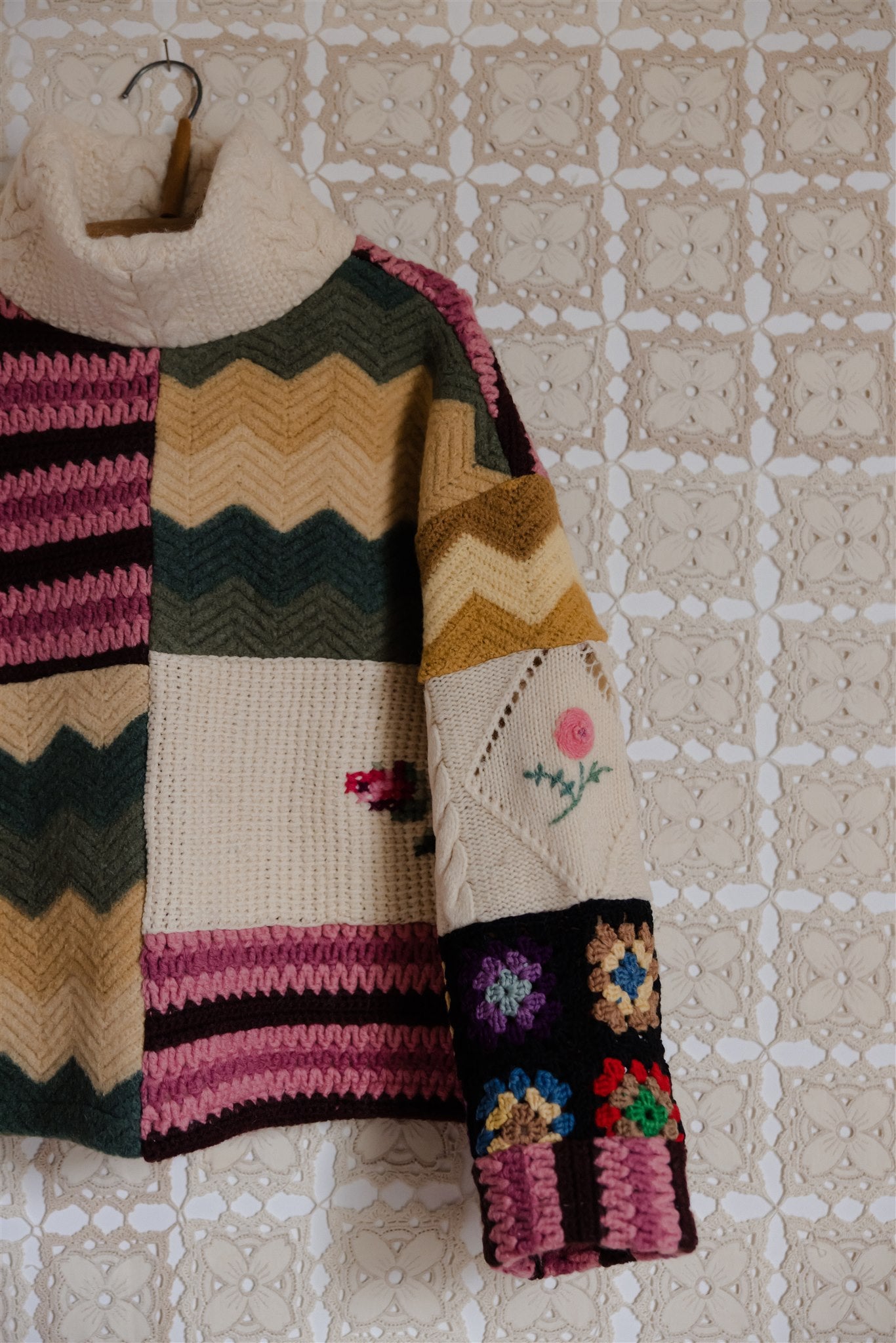 The Patchwork Pullover | Short 6/8