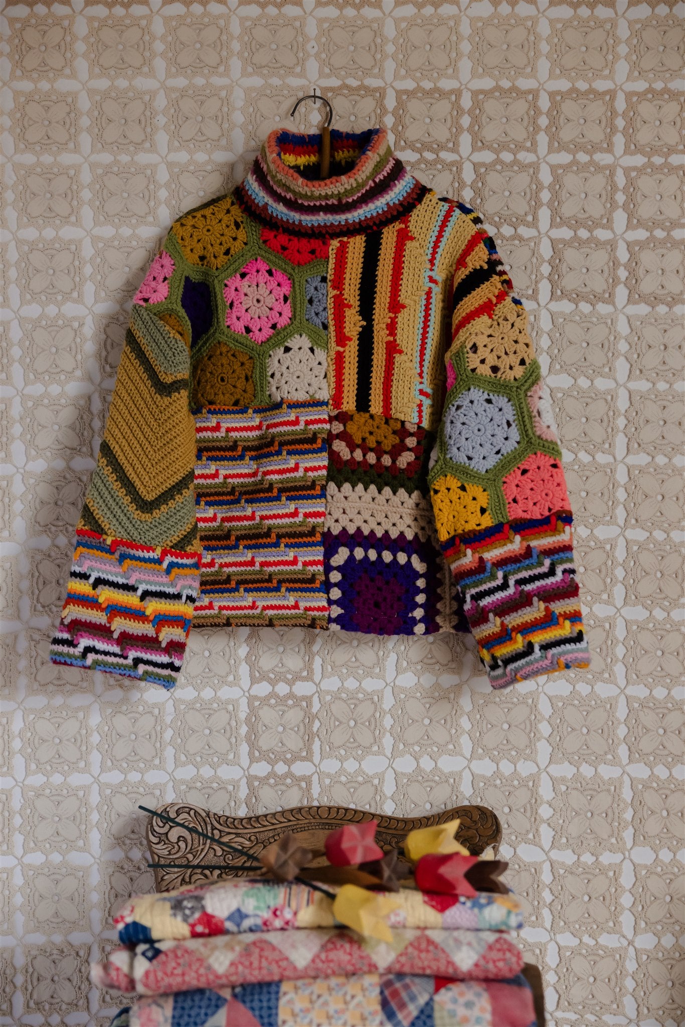 The Patchwork Pullover | Short 7/8