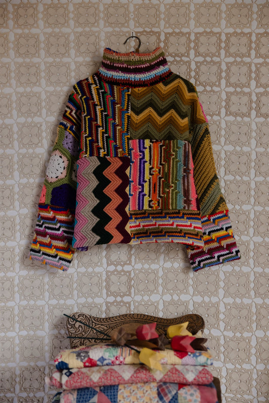 The Patchwork Pullover | Short 7/8