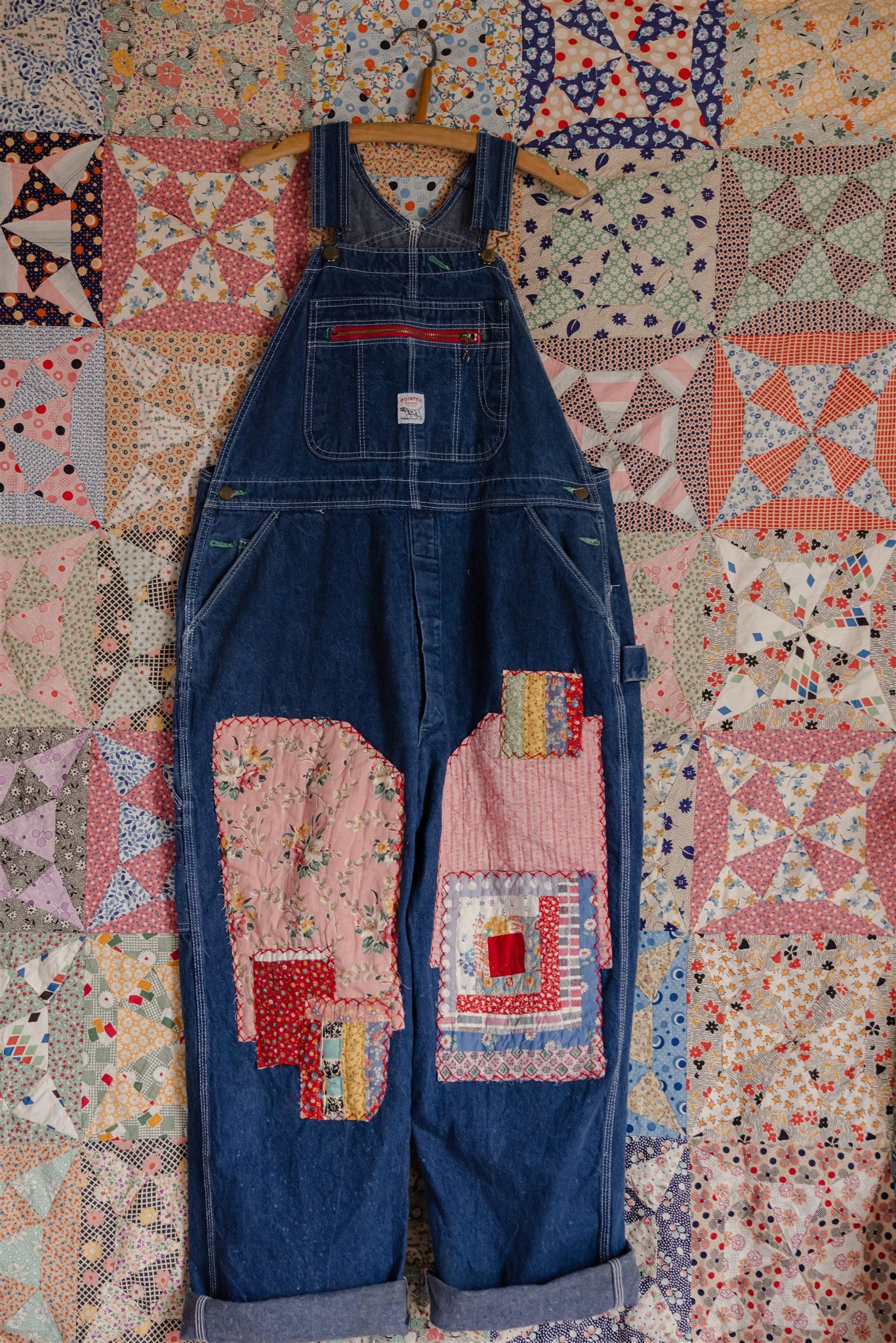 Patched Overalls 8/10 – The Honeybea Shop