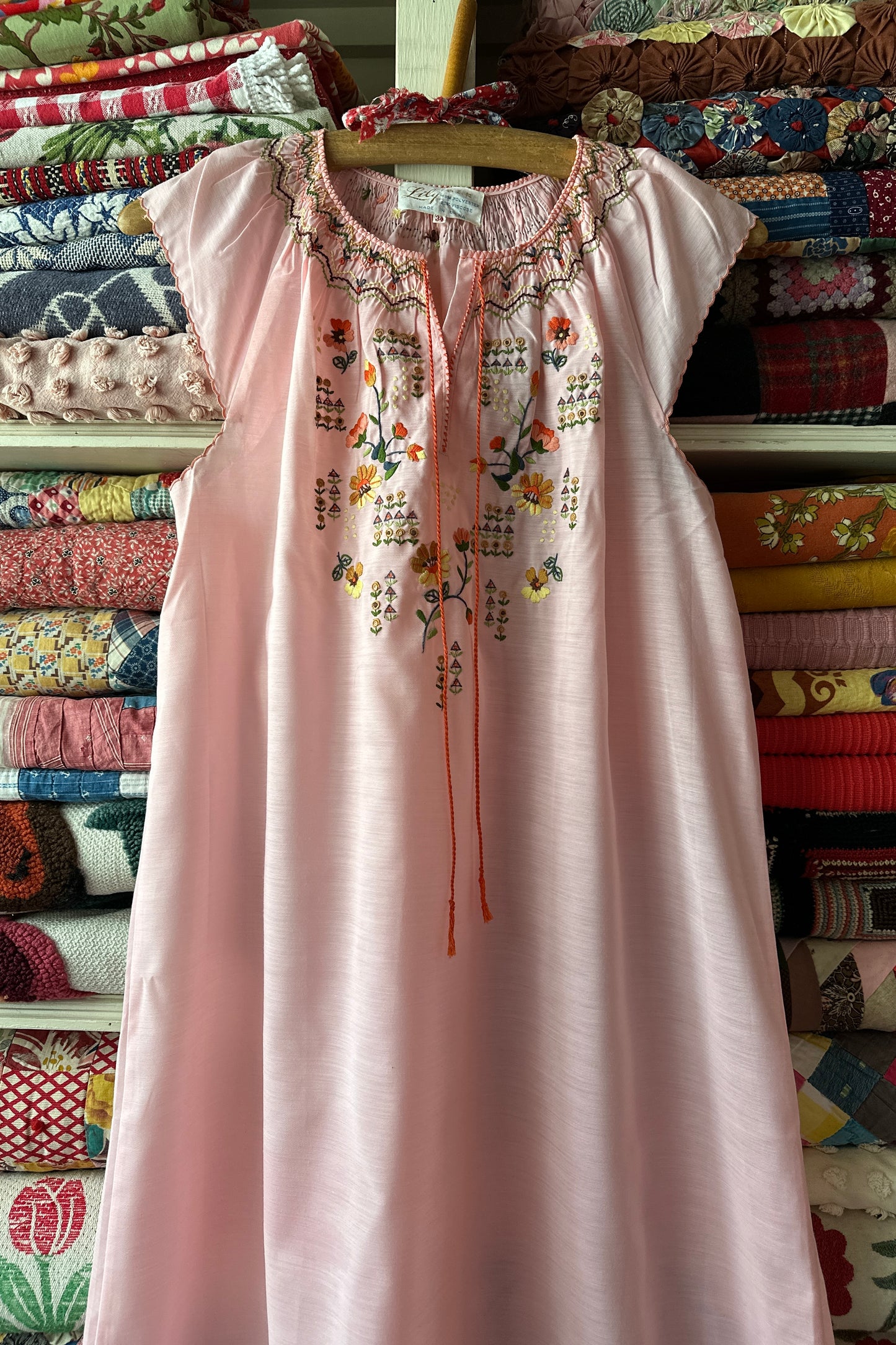 Pink Smock Dress