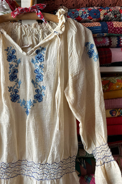 Gauze Peasant Blouse