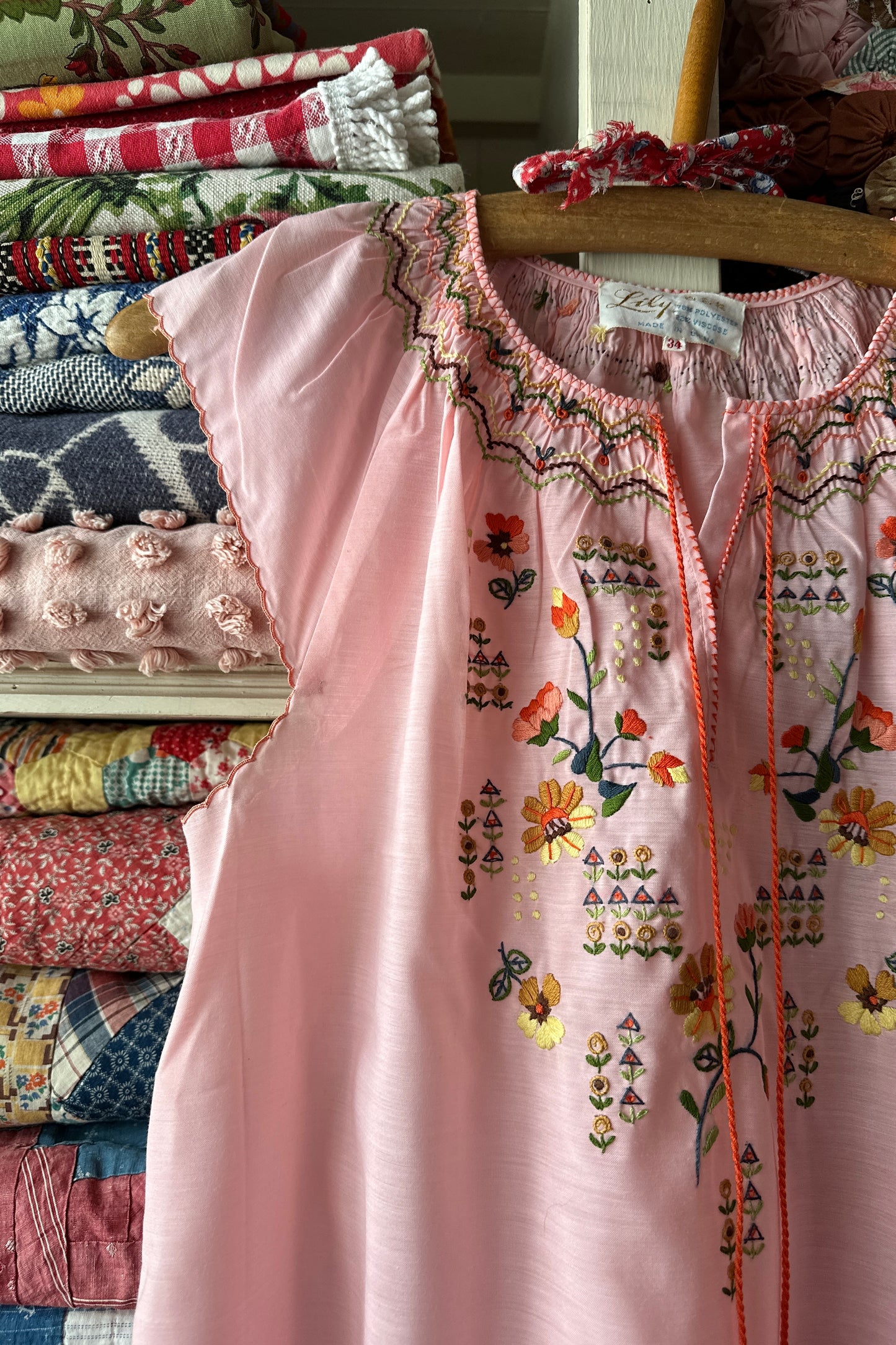 Pink Smock Dress