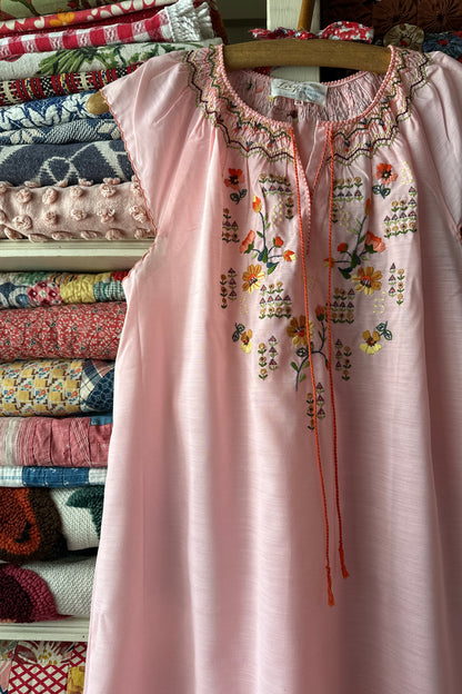 Pink Smock Dress