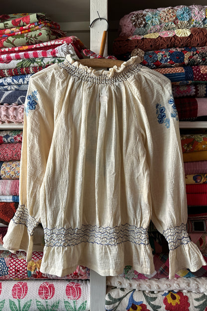 Gauze Peasant Blouse